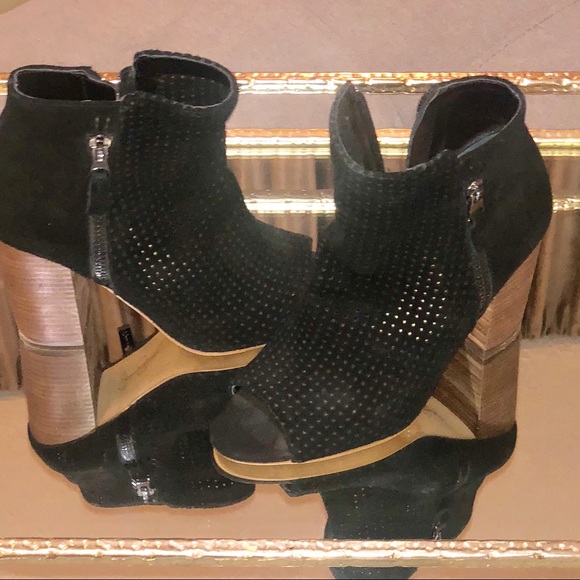 Jessica Simpson slouchy Peep toe booties 5 1/2 - Picture 6 of 6